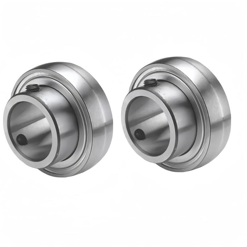 Heavy-Duty 2-3/16" SSUC211-35 Solid Stainless Steel Insert Bearing | 2-3/16" Bore x 100mm Outer Diameter x 55.6mm Width | Sanitary Washdown Corrosion-Resistant Unit (Cross: SUC211-35, MUC211-35, FYH UC211-35S6, Timken GY1203KRRB, Dodge INS-SC-203, Browning VS-235)